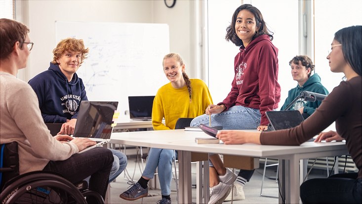 Gruppe von Studierenden