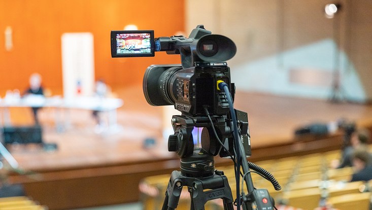 Kamera nimmt Veranstaltung auf