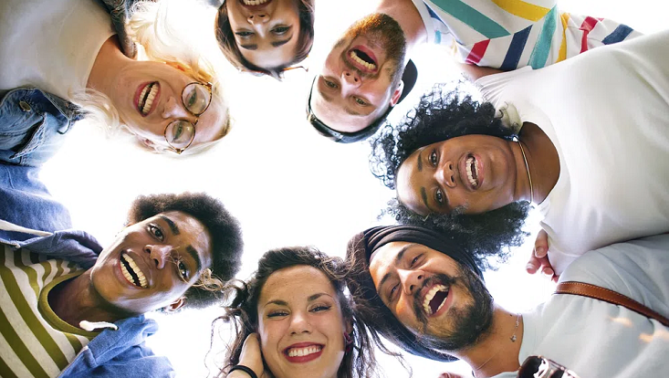 Verschiedene Religionen zusammen