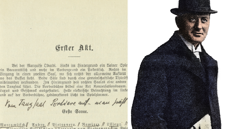 Fotomontage Bild und Regiebuch